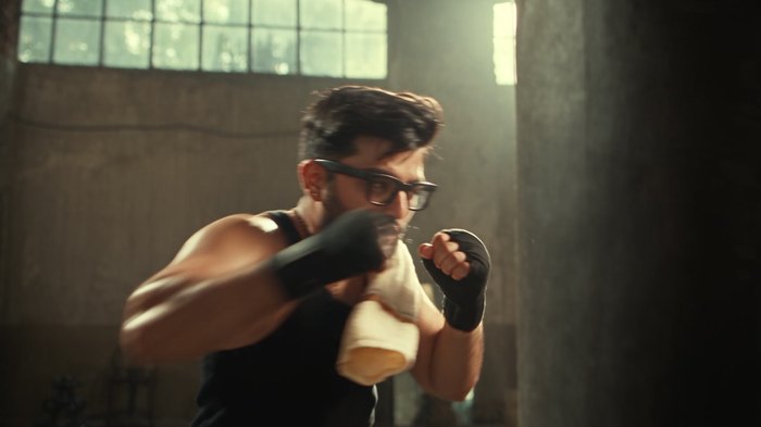 Final film frame, punching