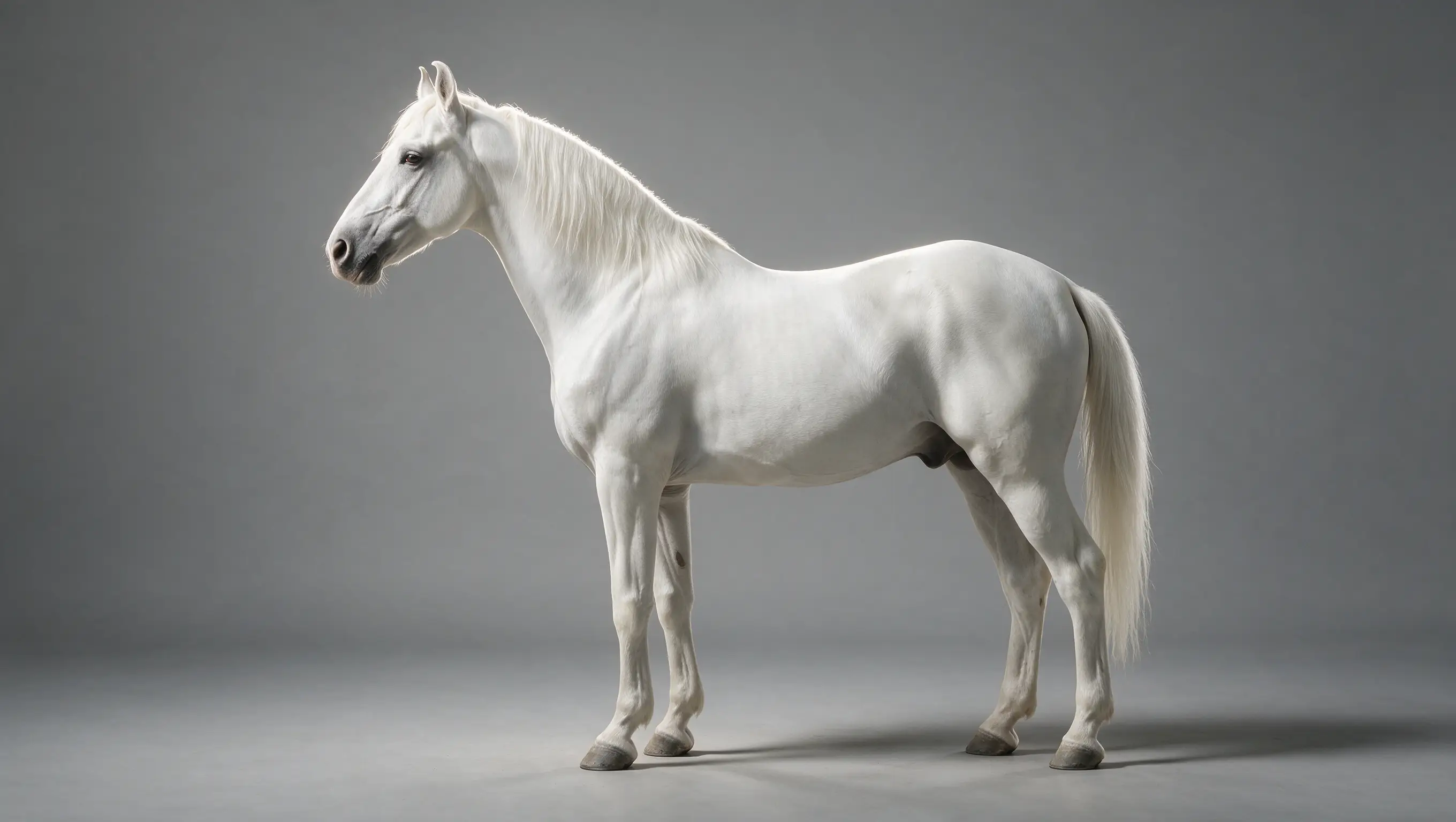 White Marwari stallion master