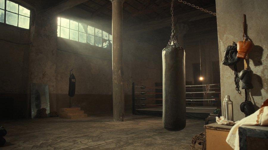The gym location in the final film