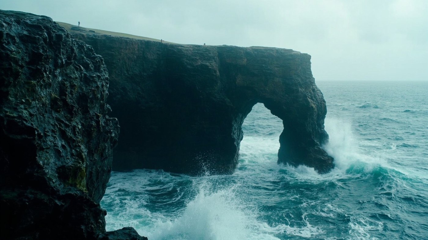 The sea arch location